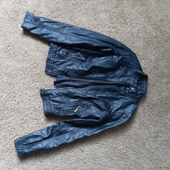 L2 fitted leather jacket black - Picture 2 of 3